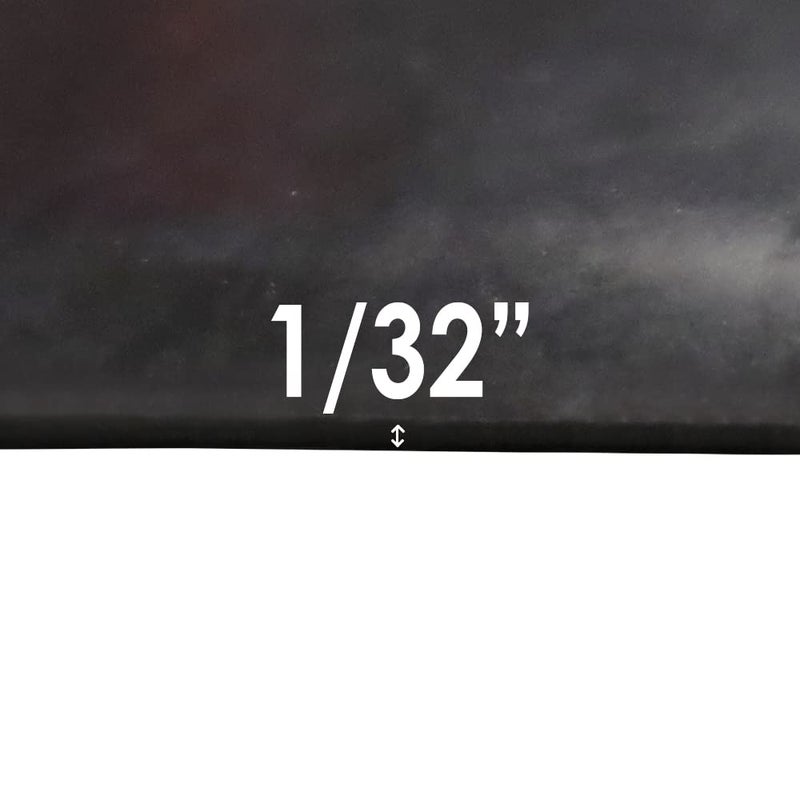 Rubber-Cal ورقة مطاط نيتريل تجارية، سوداء، 60A، 0.031" × 36" × 96" - Image 2
